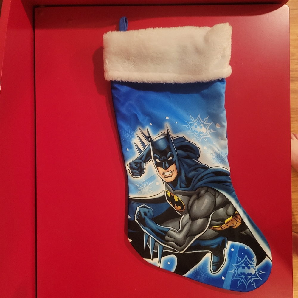 Batman print Christmas Stocking